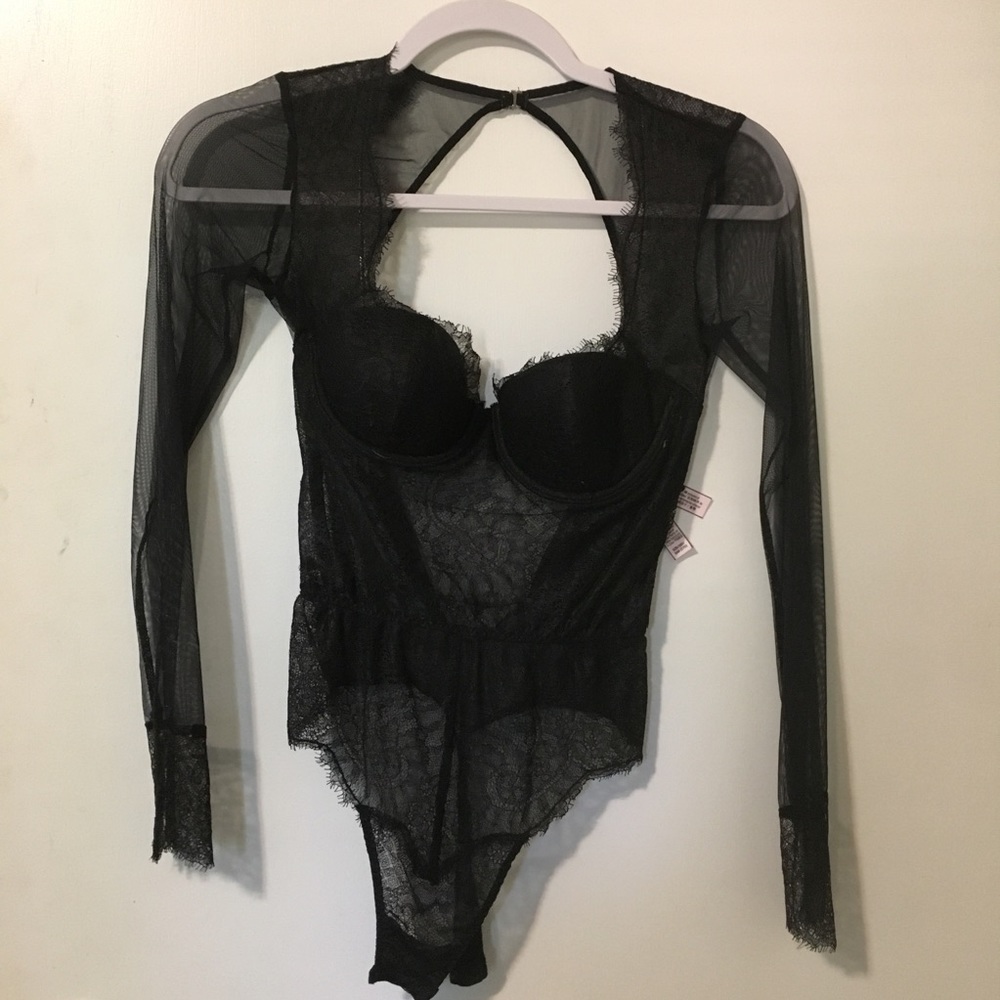 Victoria’s Secret lace long sleeve teddy